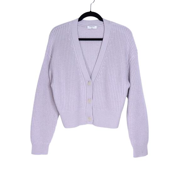 BABATON Canberra Merino Wool V Neck Cardigan Light Grey Long Sleeve Women's M - Picture 1 of 11